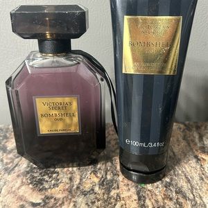 Victoria secret perfume and body wash.